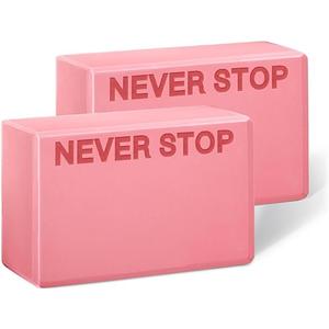 KEEP Yoga Block, High-Density EVA Foam 2 Pack Yoga Block with Non-Slip Textured Surface, Supportive, Lightweight - Ideal for Yoga