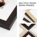 20x24 Picture Frame with Mat for 16x20 Set of 3, Black Wood Grain 20x24 Frame for Horizontal & Vertical Wall Mounting (3 Pack,Black)