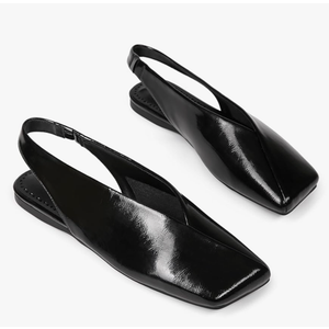 Women's Slingback Flats Fashion Comfortable Casual Work Flats for Women Elegant Square Toe Shoes 7.5