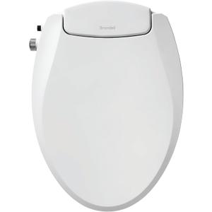 Brondell Bidet Toilet Seat Non-Electric Swash Ecoseat, Fits Elongated Toilets, White - Dual Nozzle System, Ambient Water Temperature - Bidet with Easy Installation