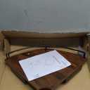 Corner Floating Shelves, Rustic Brown Wood, Set of 2, Wall Mount Storage with Guardrail for Bathroom Kitchen Living Room