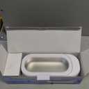 KUNPHY Ultrasonic Jewelry Cleaner, Jewelry Cleaner Machine 12oz 46KHz, Professional Sonic Cleaner with One-Touch Operation, Sonic Cleaner for Rings, Glasses, Jewelry, Dentures White