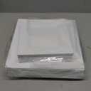 Aya's 60ct White Square Disposable Plates - Heavy Duty Plastic Party Plates for Christmas, Thanksgiving (30 Dinner & 30 Salad)