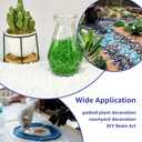 LePe Crushed Glass for Crafts,Metallic Colored,Glitter,Broken Fire- Glass for Resin Art Crafts,Vase,Bars,Fishtank,Garden Decoration, 1 Pounds Jar 6-9mm(Blue)