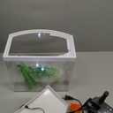 Aqueon LED MiniBow Aquarium Kit with SmartClean Technology, White, 2.5 Gallon