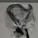 Double Sheperds Hooks for Outdoor,76 inch Adjustable Pole Bird Feederr,Plant Hangers,Weddings Decor,Matte Black(1 Pack)