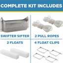 Jenlis Swifter Sifter Pond & Lake Skimmer, Debris & Scum Removal Tool
