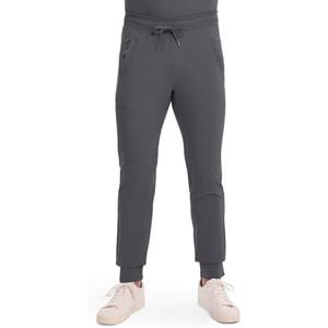 Cherokee Mens Mid Rise Jogger Scrub Pants with Zipper Cargo Pocket 360 Stretch Moisture Wicking PROTX2 Fabric - CK004A, Size Small