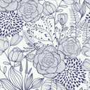 Wudnaye Blue and White Wallpaper Peel and Stick Navy Floral Wallpaper 16.9" x 118.1" Navy Blue Floral Contact Paper Peel and Stick Flowers Leaf Self Adhesive Removable Wall Paper for Bathroom Decorative