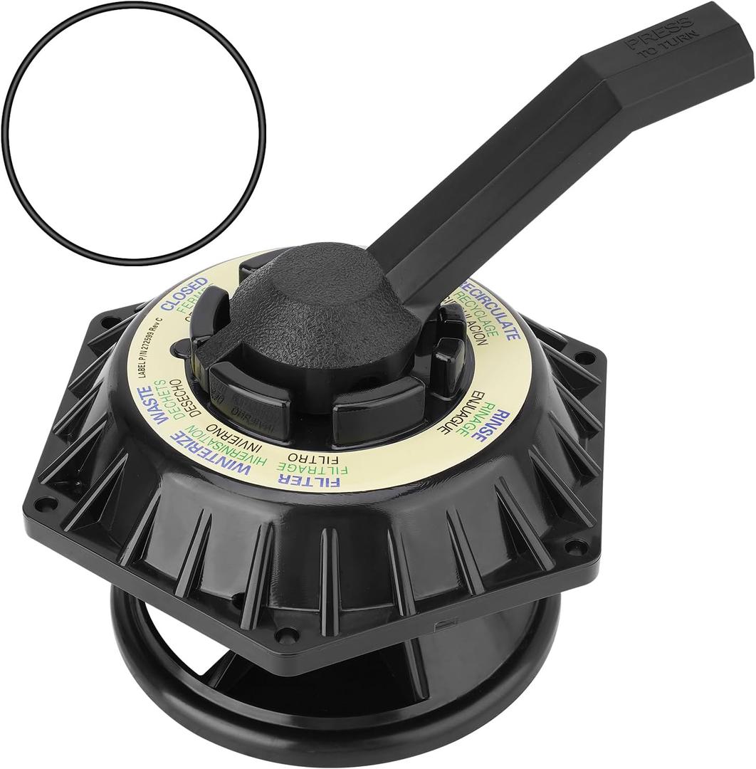 272531 Hi-Flow 6-Way Multiport Top Valve with O-Ring Compatible with Pentair Sand Dollar 1-1/2 inch Pool and Spa Multiport Valve, Replace# 262504 262505 262506
