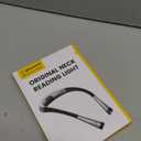 Glocusent Book Light, 3-Color & 6-Brightness Reading Light, Bendable Neck Light, 80-hr Lasting Rechargeable Book Light, Perfect Reading Lights for Books in Bed, Knitting, Repairing, Book Lovers Gifts (Standard-Medium, Gray)