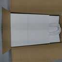 Joybe 100 Pack 5.95x3.25x8 Inch Small White Paper Bags with Handles Bulk, Kraft Paper Gift Bags for Birthday Party Favors Grocery Retail Shopping Business Goody Merchandise Craft Blank Sacks (100pcs)