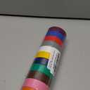 Electrical Tape Matte Rainbow 11 Colors Pack, Waterproof,Strong Adhesive, Durable, Easy-Wrap,3/4-Inch by 30 Feet