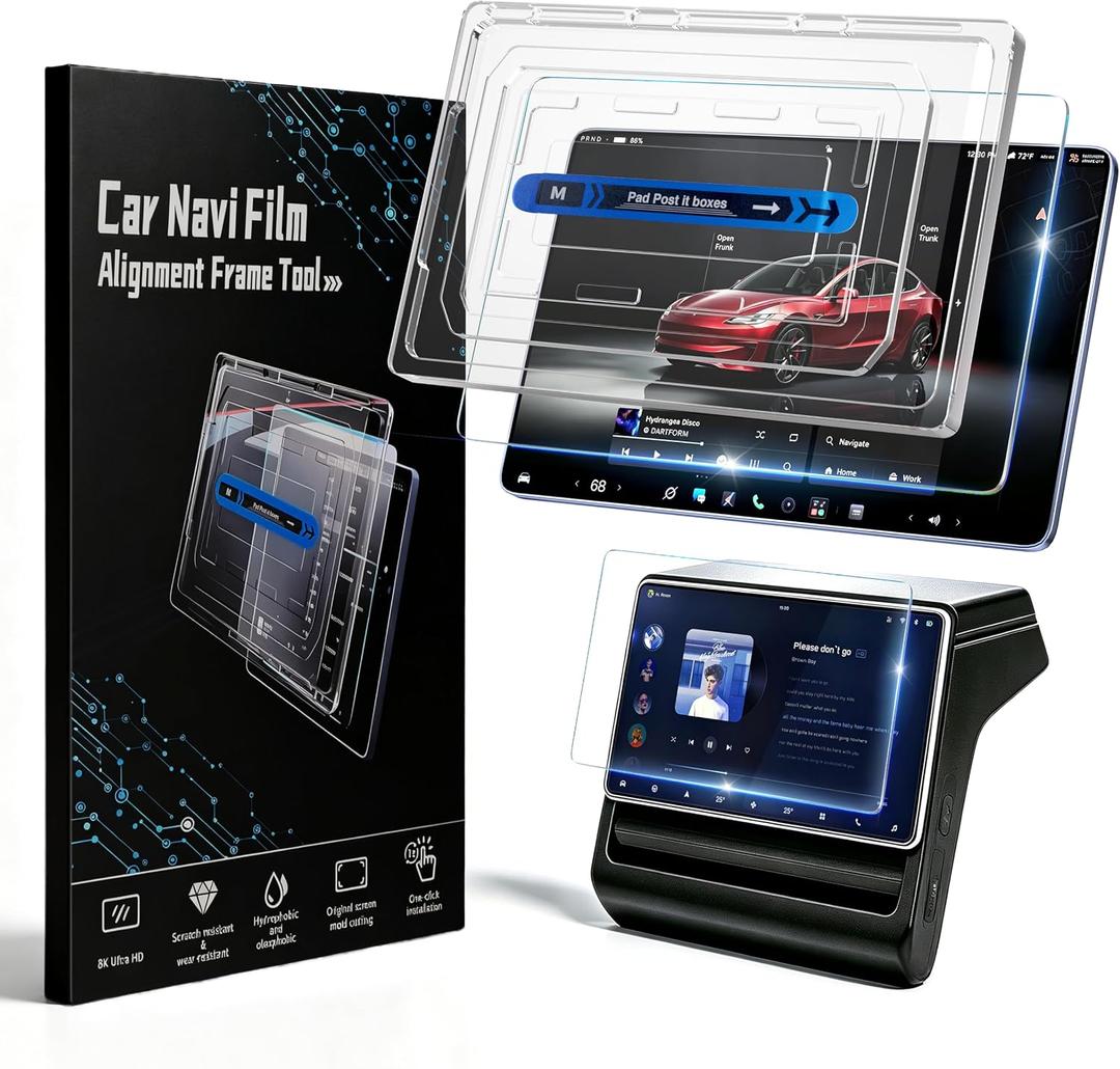 SirLord Tesla Screen Protector for Model Y Juniper & Model Y L -16" + 8"