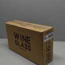 Wine Glasses Set of 6, 12oz Clear Red/White Wine Glasses, Long Stem Glasses for Party, Wedding and Home