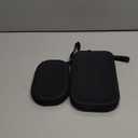 Women Small Silicone Makeup Bag for Purse - 2 Pack Small Travel Portable Pouches Cosmetic Organizer Coin Purse Waterproof Makeup Brush Case with Zipper Handle (Black)