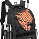 DAFISKY Baseball Bag Softball Backpack - Youth Adult T Ball Bat Equipment Bag with Bat Helmet Holders, Shoe Compartment