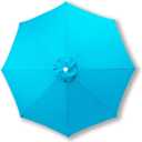 10ft/9ft/7.5ft Patio Umbrella Replacement Canopy for 6/8 Ribs, Outdoor Market Patio Table Umbrella Top Canopy Cover for Backyard Garden Courtyard Swimming Pool