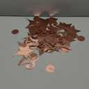 Rose Gold Number 21 Circle Dot Twinkle Star Garland Kit Metallic Hanging Streamer Bunting Banner Backdrop Decoration for Girls 21st Birthday Finally Legal Twenty One Anniversary Wedding Party Supplies