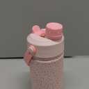 12 oz Kids Water Bottle for School: 2-in-1 Straw Spout Lid, Leakproof, BPA-Free, Easy Carry, Keep Cold 24H, Insulated Stainless Steel Cup for Sports, Camping, Gift for Girls Daughters (Pink Confetti)