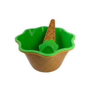 Ceramic Ice Bowl Wispoon, Plastic, Pack of 4