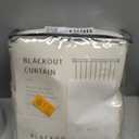 Joydeco Pinch Pleated Curtains - 100% Blackout for Bedroom, Linen Curtains 40" W x 84" L, Thermal Insulated 2 Panels Light Blocking Drapes, Back Tabs for Living Room