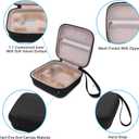 Carrying Case for Garmin Xero C1 Pro Chronograph Ballistic Range Shooting, Custom-Insert Storage Holder with Mesh Pocket for USB Cable, Charging Adapter (Brown)