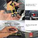 LED Clear Tail Lights Assembly Compatible with Dodge Ram 1500 2500 3500 2009-2018 4th Gen Start-up Animation Sequential Yellow Turn Signal Rear Lamps Accessory