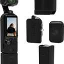 Pocket 3 Case, Soft Silicone Protective Cover Compatible With DJI Osmo Pocket 3 Creator Combo, Lightweight Screen Protector Grip Accessories - Black