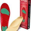 10 Seconds Pressure Relief 3030 with Metatarsal Pad  Ultra Cushioned - Medium Arch Support - Medium Arch Height, Trim to Fit, Molds to Foot Plastazote Memory Foam Topper (M 5, W 7)