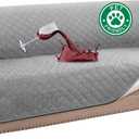 Turquoize 100% Waterproof Sofa Covers Couch Cover Sofa Cover for Dogs Couch Protector Triple Non-Slip Sofa Slipcover for 3 Cushion Couch Furniture Protector for Pets, Kids, Dog (Sofa 70", Dove Gray)