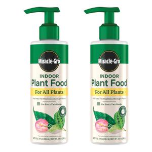 Miracle-Gro Indoor Plant Food for All Plants, 2 Count, 8 fl. oz.