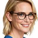 OCCI CHIARI Blue Light Reading Glasses Women Computer Round Readers for Petite Face (Gray)