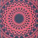 Gaiam Print Yoga Mat, Non Slip Exercise & Fitness Mat for All Types of Yoga, Pilates & Floor Exercises, 68-Inch x 24-Inch x 4mm Thick