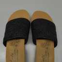 Skechers womens Summers - Salt Spray Wedge Sandal Black 10