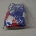 72"x59" Patriotic Pool Lounger Float with Detachable Headrest, Double Snack & Drink Holders Extra Large Oval Inflatable Pool Float for Adults, 4th of July Party, Pool, Lake