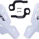 PRO CAKEN Universal 7/8" 22mm and 1 1/8" 28mm Dirt Bike Handguards CNC Bracket Handle Bar Hand Guards for Motocross ATV Scooter CRF KLX KX LTR TRX SX SXF EXC XCW Grizzly Hawk 250 Bicycles-White