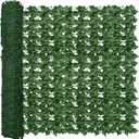 ODTORY Artificial Fence Privacy Screen: 4FT x 50FT UV-Anti Faux Greenery Backdrop Ivy Chain Link Shades Panels for Patio, Balcony, Garden,Deck,Backyard Indoor Outdoor Green Wall Decor