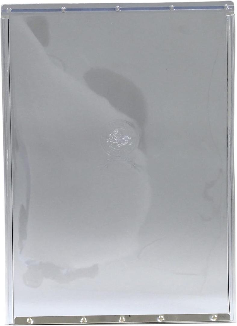 Ideal Pet Products Clear Vinyl Replacement Flap, Super Large, 15" x 20" Flap Size