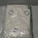 H.VERSAILTEX 72 inch Blackout Curtains, 100% Absolutely Blackout Thermal Insulated Textured Linen Look Curtain Draperies Anti-Rust Grommet Linen Curtains Blackout, 2 Panels, Natural