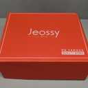 Jeossy Women's 9618 Classic Ankle Boots Slip on Chunky Heel Boots for Women (7.5, Black)