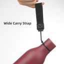 Insulated Water Bottle with Strap,25 oz Double Wall Stainless Steel Vacuum Bottles Metal Water Flask,Brick Red