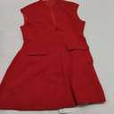 LuFeng Women's Summer Sexy Cap Sleeve Deep V Neck Zipper A-line Mini Dress Hollow Bodycon Night Out Party Dress, L