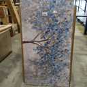Abstract Large Wall Art Decor 29"x58" Blue White Wall Art For Living Room
