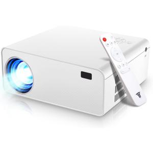 Mini Projector With Wifi and Bluetooth 1080P Full HD Projector, Wielio 2025 New 12000L 4K Support Outdoor Projector for Phone Movie Projector for Home Theater, Compatible with HDMI, VGA, USB, Laptop