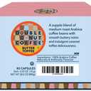 Double Donut Flavored Coffee Pods,Butter Toffee Coffee, Single Serve Medium Roast Coffee for Keurig K Cups Brewers, 80 Count EXP Date 01/05/2026