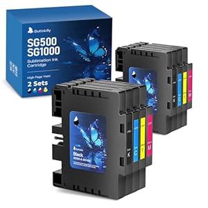 2026 3.09 Sublimation Ink Cartridge Compatible with Sawgrass SG500 SG1000 Printer All Versions | No Grid Lines Guaranteed | HighPerformance & HighViscosity Gel Ink | LongLasting(8 PK, B/C/M/Y)