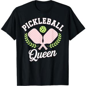 Pickleball Queen Funny Pickleball Player T-Shirt, S