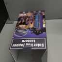 Portable Solar Powered Bug Zapper, 3 Mode (Sensor Auto/UV Light/LED) Mosquito Zapper with 4000mAh Battery, Portable Waterproof Rechargeable Fly Trap for Indoor Outdoor, Home, Patio (Black)