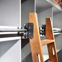 DIYHD 6.6FT Rolling Ladder Hardware Sliding Rail,Top Roller,Floor Wheel with Brake (Basic Kit)